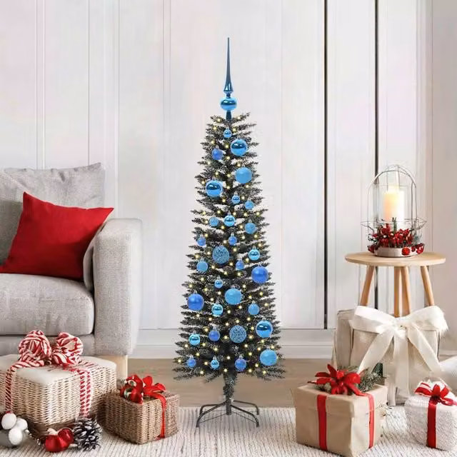 Berkfield Home Artificial Christmas Tree with Stand, Green, H 120 x W 40.5 x D 40.5 cm