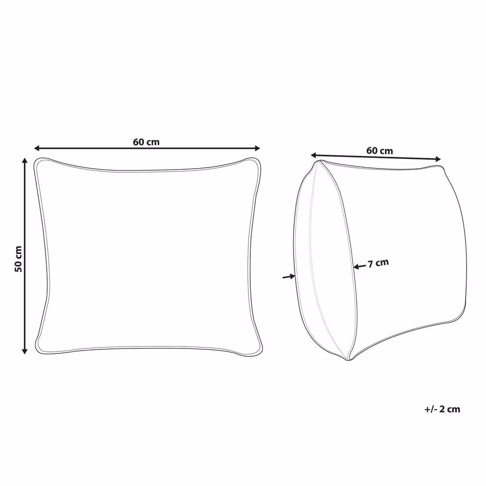 Wyld Haus Soft Microfibre Pillow, White, W/D/H: 60 x 40 x 5 cm – 2
