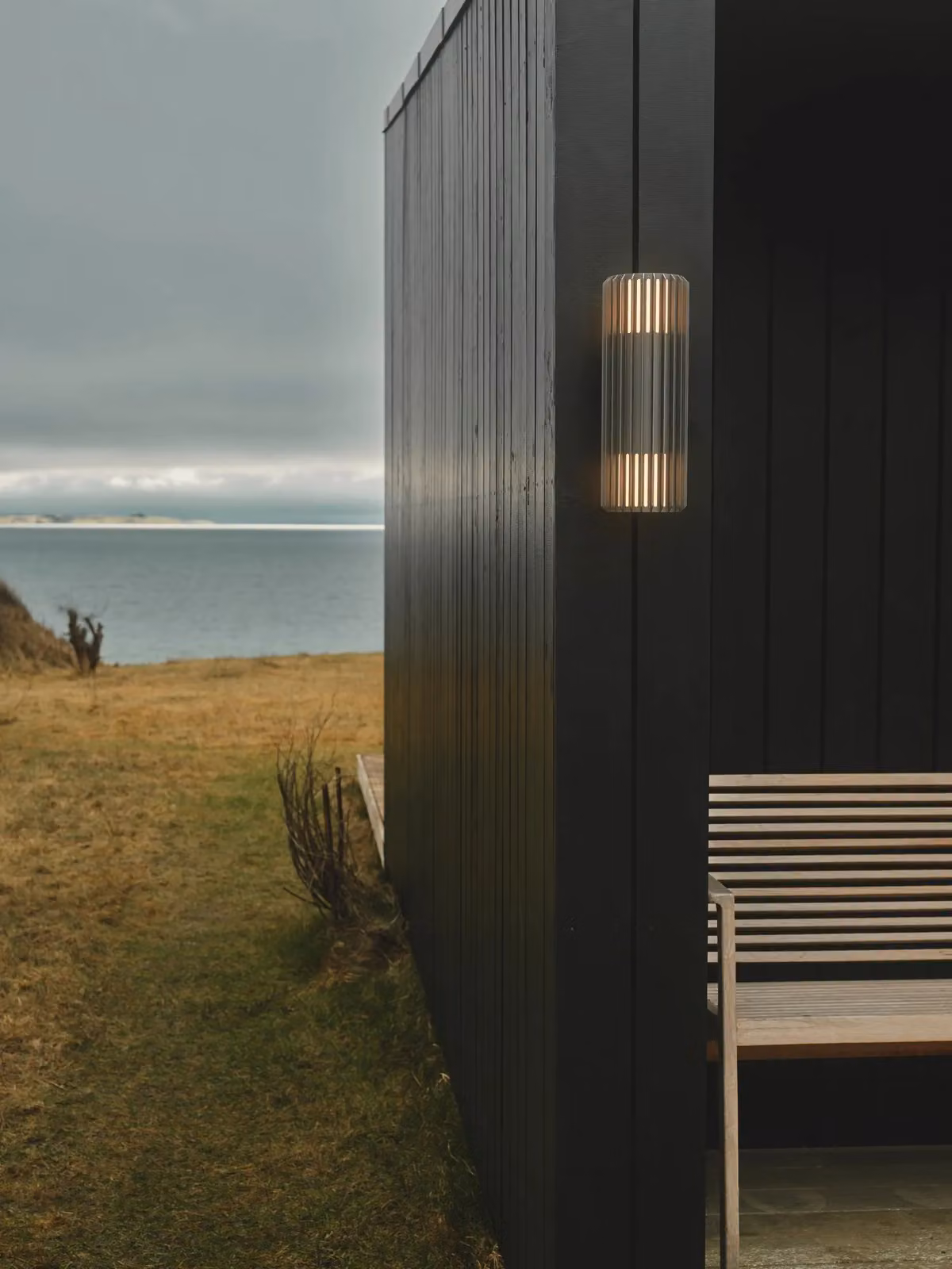 Nordlux Aludra Black Metal Outdoor Wall Light with Up and Down Lighting, IP54, E27 – 3