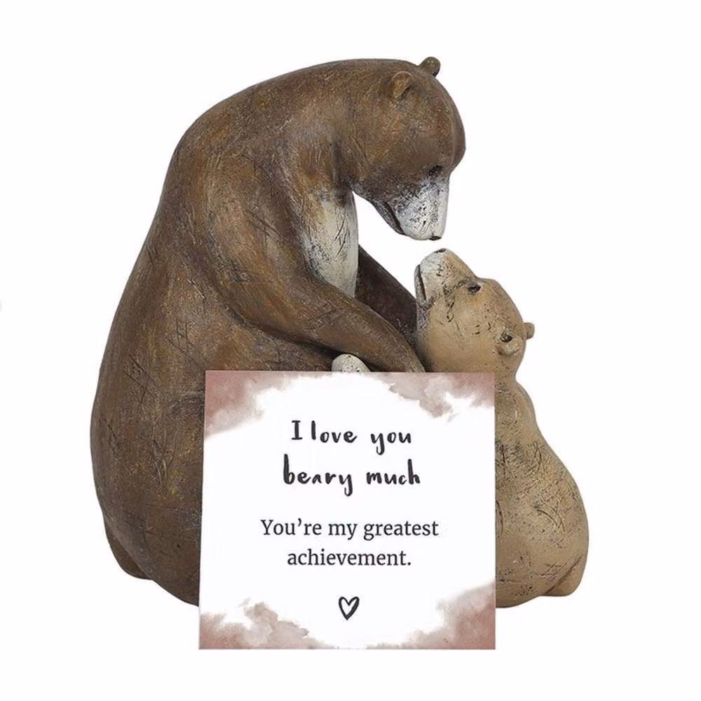 Uniqueful I Love You Beary Much Brown Multicolour Bear Ornament – 2