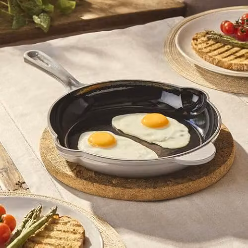 Cooks Professional Grey Enamelled Cast Iron Frying Pan, 26cm – 2