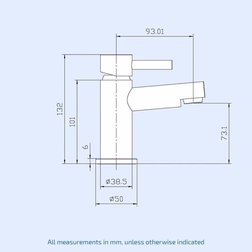 VOGREX Matt Black Brass Single Lever Mono Basin Mixer Tap with Pop Up Waste – 2