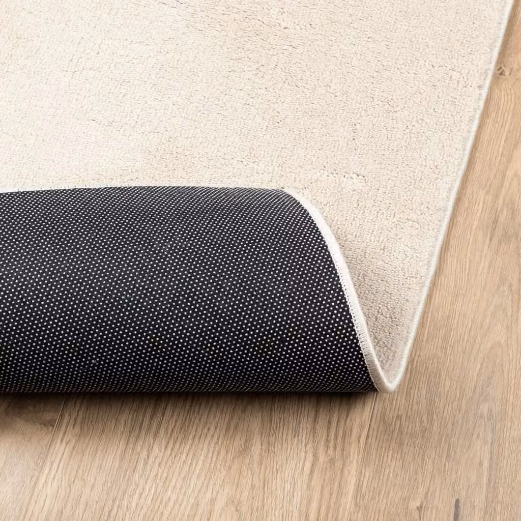 Berkfield Home Oviedo Short Pile Rug in Beige, W/D: 200 x 200 cm – 2