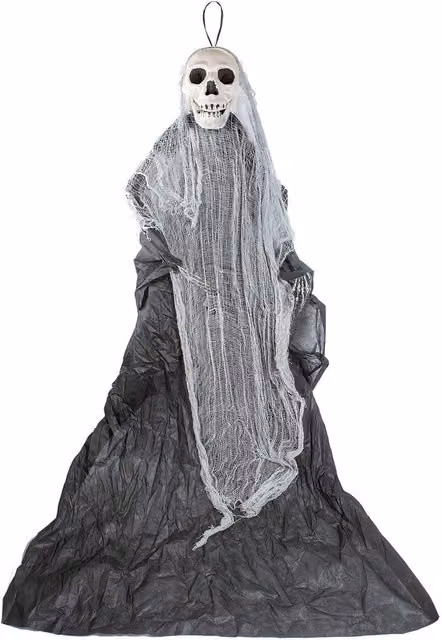 VFM e-Store 7ft Purple and Grey Hanging Skeleton Halloween Decoration – 1