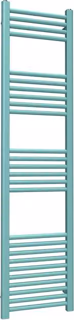 Lux Heat Wall Mounted Towel Radiator in Light Aqua Green, H: 160 cm, W: 40 cm
