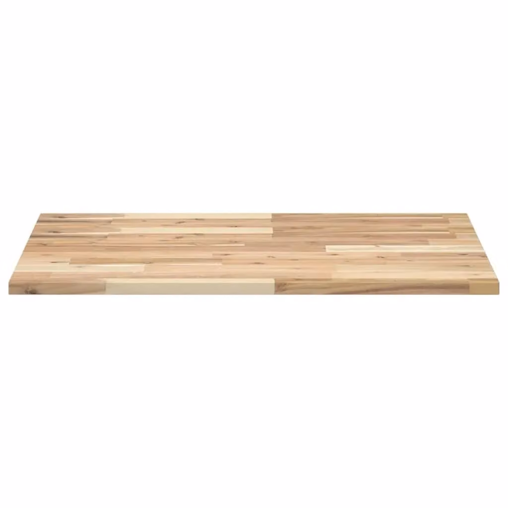 Berkfield Home Untreated Solid Acacia Wood Desk Top in Brown, W: 100 cm, D: 60 cm, H: 2 cm – 2