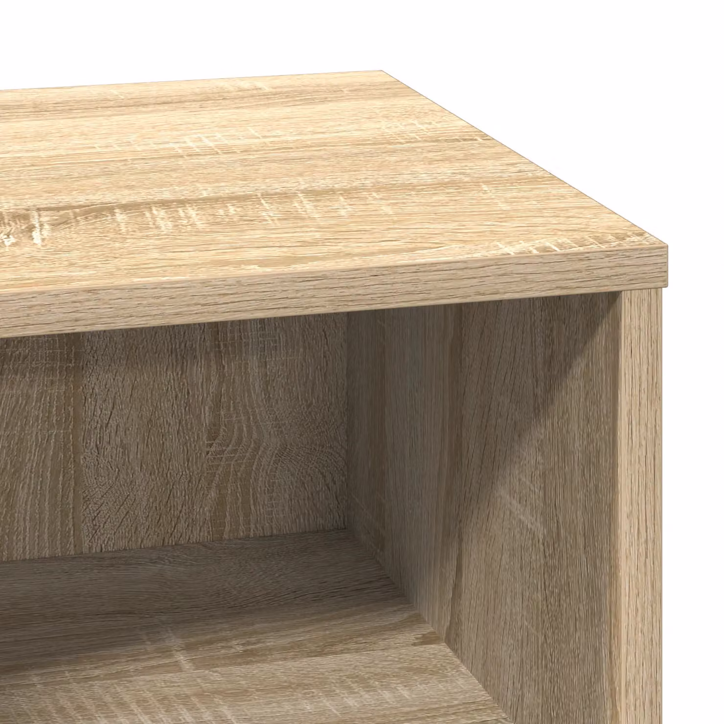 Berkfield Home Set of 2 Sonoma Oak Bedside Cabinets with Integrated LED Lighting in Beige, W/D/H: 50 x 34.5 x 50 cm – 2