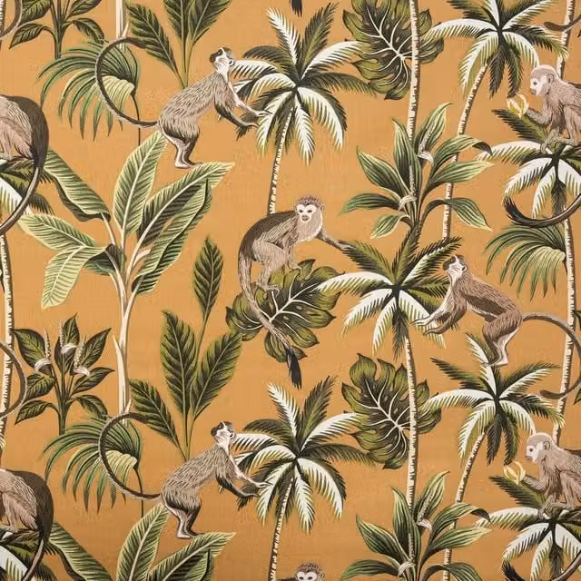 Terrys Floral Cotton Adult Towel in Yellow and Ochre