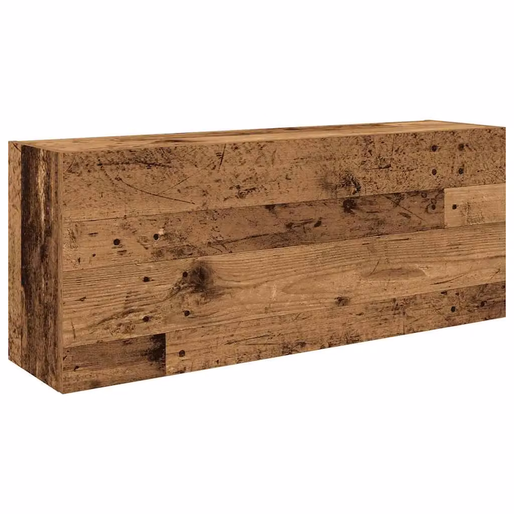 Berkfield Home Bathroom Wall Cabinet in Old Wood Brown, W/D/H: 100 x 25 x 40 cm – 2