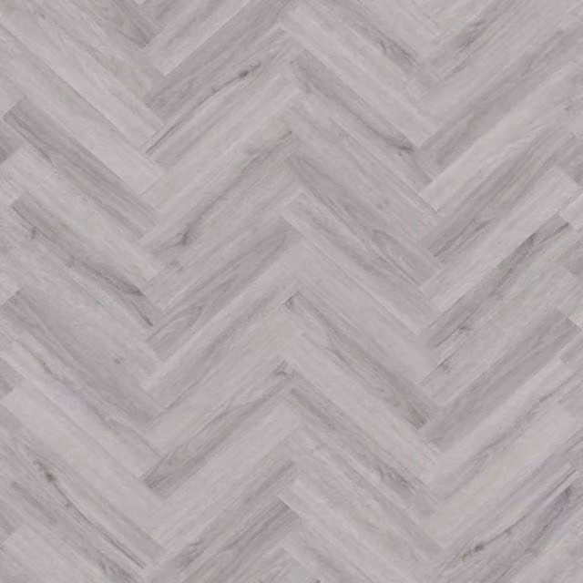RBH NK33 Silver Grey Wood Effect SPC Click Luxury Vinyl Tile Herringbone 5.2mm