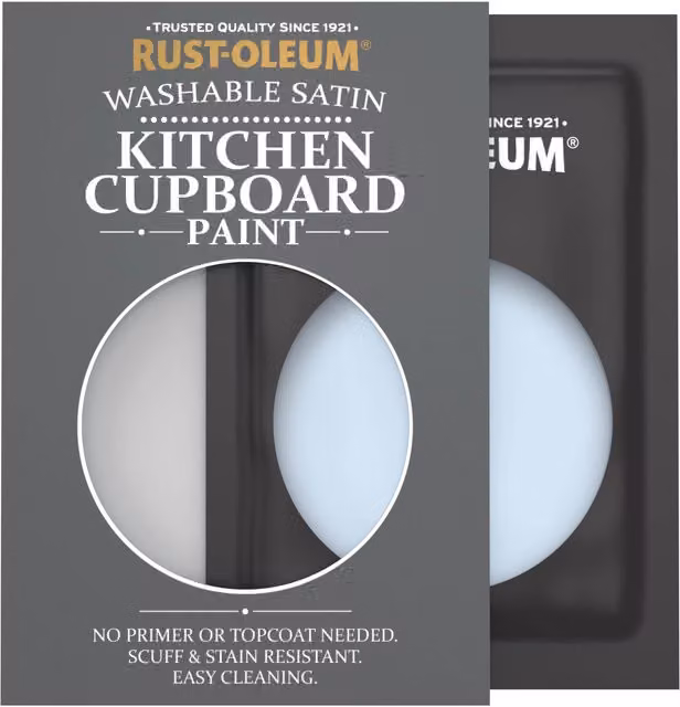 Rust-Oleum Kitchen Cupboard Satin Finish Tester Sachet, Powder Blue, 10ml