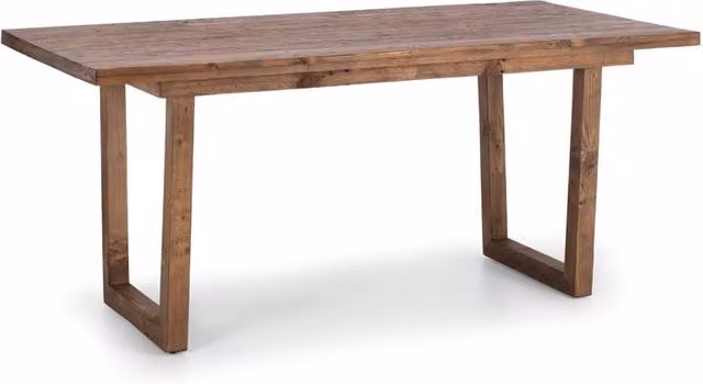 Cheshire Westhaven 180cm Rectangular Rustic Wood Dining Table in Beige and Brown