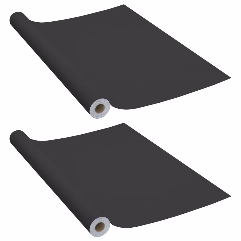 Berkfield Home Self-adhesive PVC Furniture Film, 2 Pack, Black, W: 90 cm x L: 500 cm – 1
