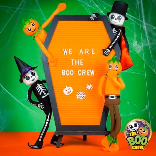 VFM e-Store The Boo Crew Halloween Warning Sign Decoration in Yellow – 5