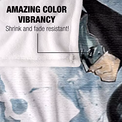 Batman Profile Silky Touch Super Soft White Fleece Throw Blanket W/D/H: 152 x 127 cm – 4