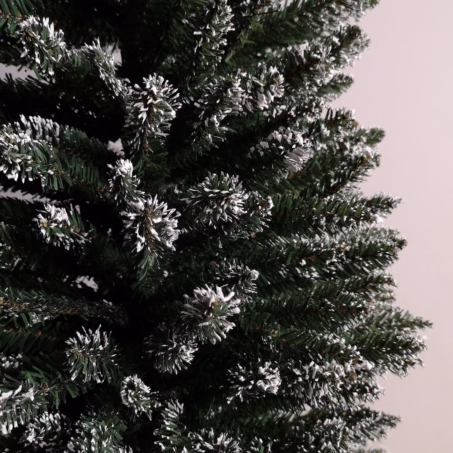 Samuel Alexander Green Snow Tipped Pencil Style Slim Artificial Christmas Tree, Height: 200 cm – 3