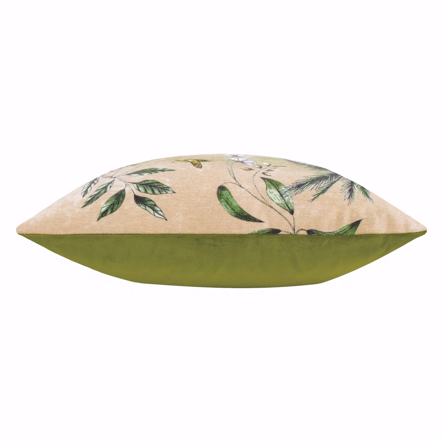 Wylder Tropics Leilani Floral Chenille Cushion, Multicolour and Green, W/D/H: 43 x 43 x 43 cm – 3