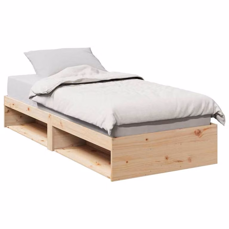Berkfield Home Stylish Solid Wood Pine Day Bed in Beige, W/D/H: 190 x 90 cm