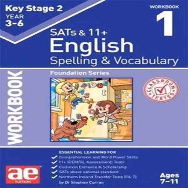 Warren J. Vokes KS2 Spelling and Vocabulary Workbook 1 Paperback Multicolour