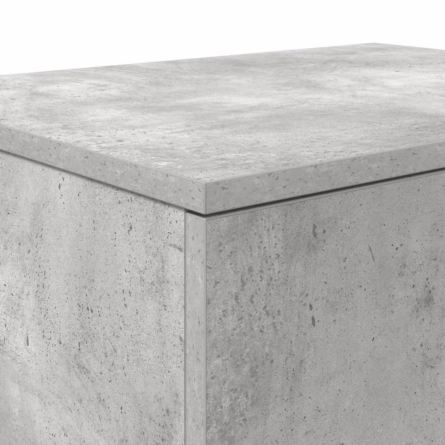 Berkfield Home Storage Cabinet in Concrete Grey, W/D/H: 108 x 40 x 40 cm – 2