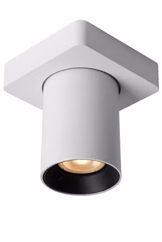 Lucide Nigel Dimmable LED Ceiling Spotlight in White with GU10 Base – 1