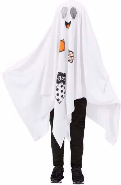 Smiffys White Boo Ghost Fantasy Full Costume for Kids Age 4+