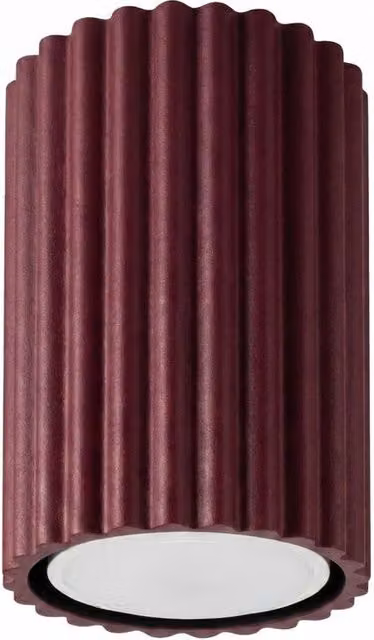 Sollux Lighting minimalist cylinder ceiling lamp in red, W/D/H: 10 x 6.5 x 6.5 cm