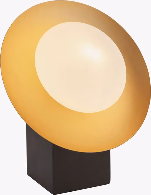 Cardassian Opal Pebble Table Lamp in Gold and Brass