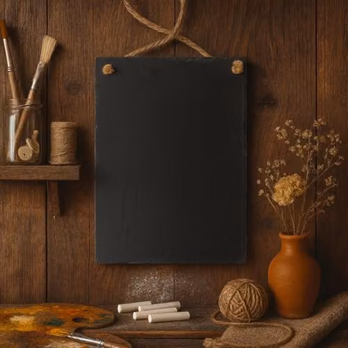 Nicola Spring Pack of 6 Grey Hanging Slate Chalkboards, W/H: 30 x 20 cm – 5