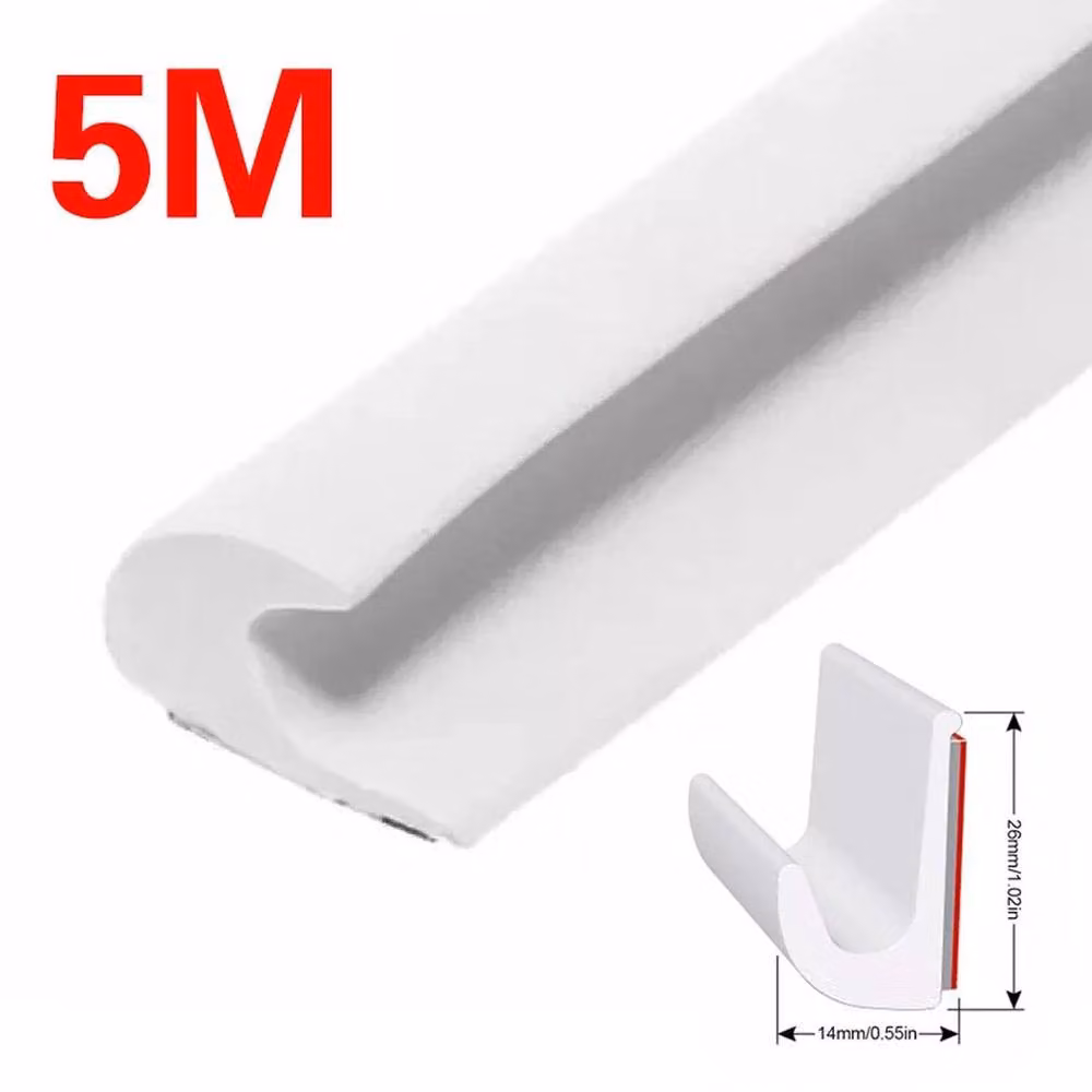 NESTLUNE Drip Stop Door Gutter Rain Deflector, White, W: 100 cm, H: 40 cm – 2