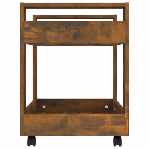 vidaXL Desk Trolley in Smoked Oak, W/D/H: 60 x 45 x 60 cm – 5