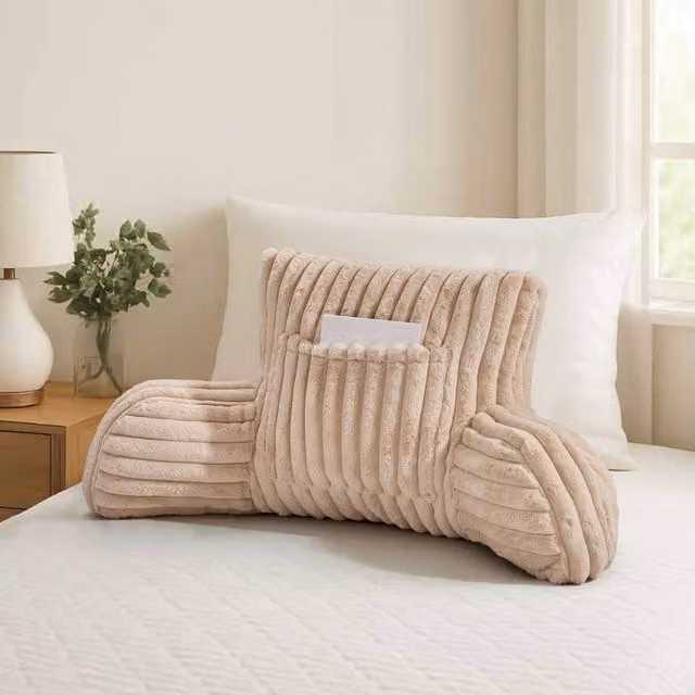 Gaveno Cavailia Ribbed Warm Cuddle Cushion in Beige