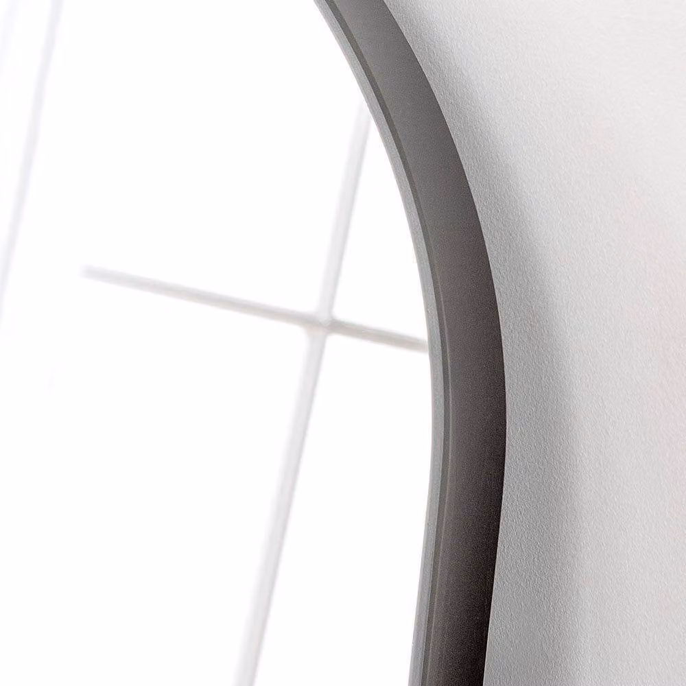 Yearn Mirrors Soho Curved Overmantle Wall Mirror in Black – 2