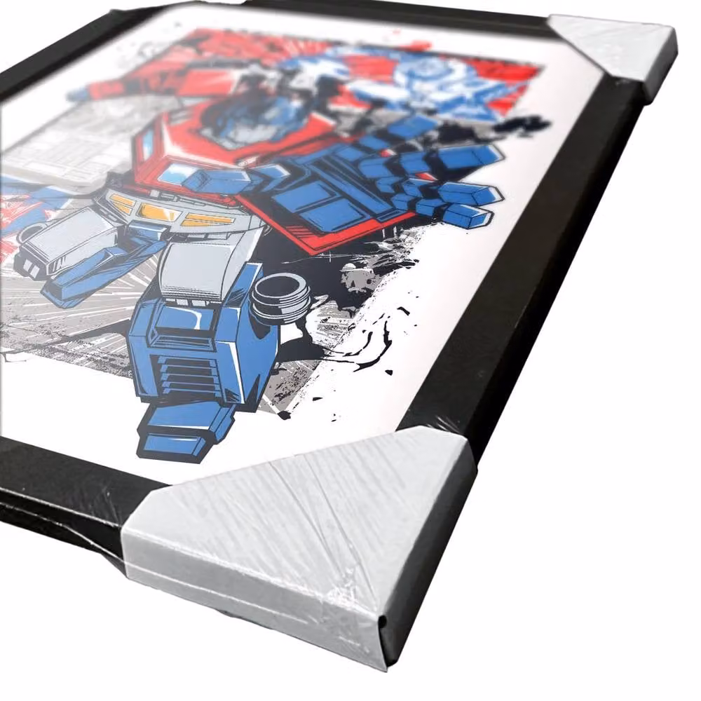 Transformers Optimus Prime Multicolour Framed Paper Poster in Red – 3
