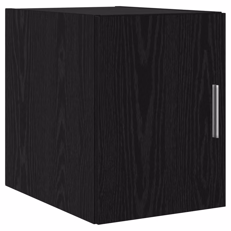 Berkfield Home Modern Wall Mounted Cabinet in Black Oak, W/D/H: 30 x 42.5 x 40 cm