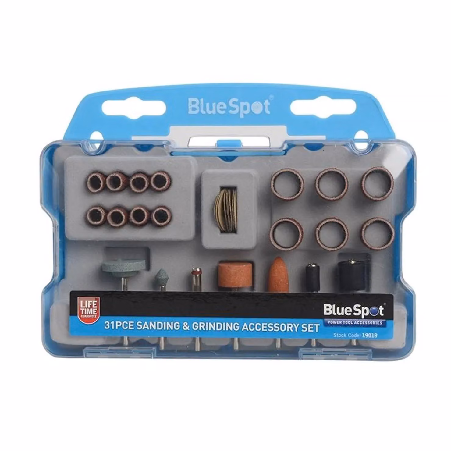 Bluespot Tools 31 Piece Sanding and Grinding Accessory Kit, Multicolour – 2