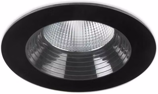 Netlighting Dako Outdoor LED Recessed Downlight, Black, 695lm, 3000K, IP65 – 2