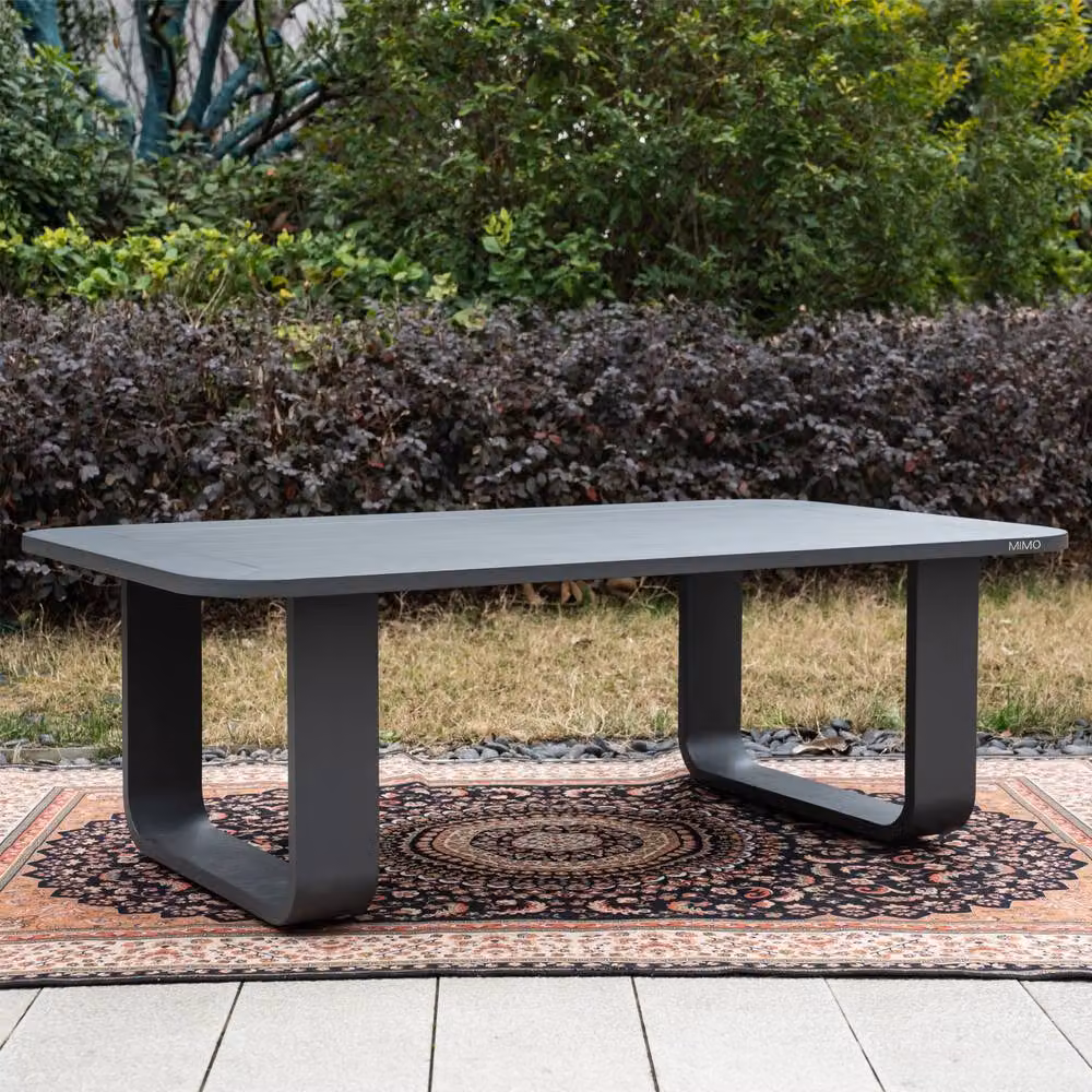 MIMO Garden Aluminium Coffee Table in Matt Grey – 7