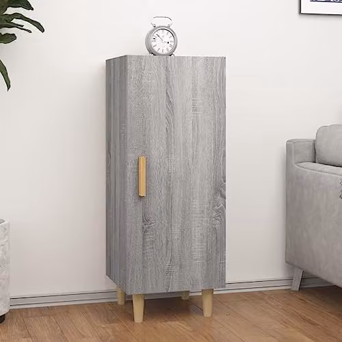 vidaXL Grey Sonoma Sideboard in Engineered Wood W/D/H: 34.5 x 34.5 x 90 cm – 2