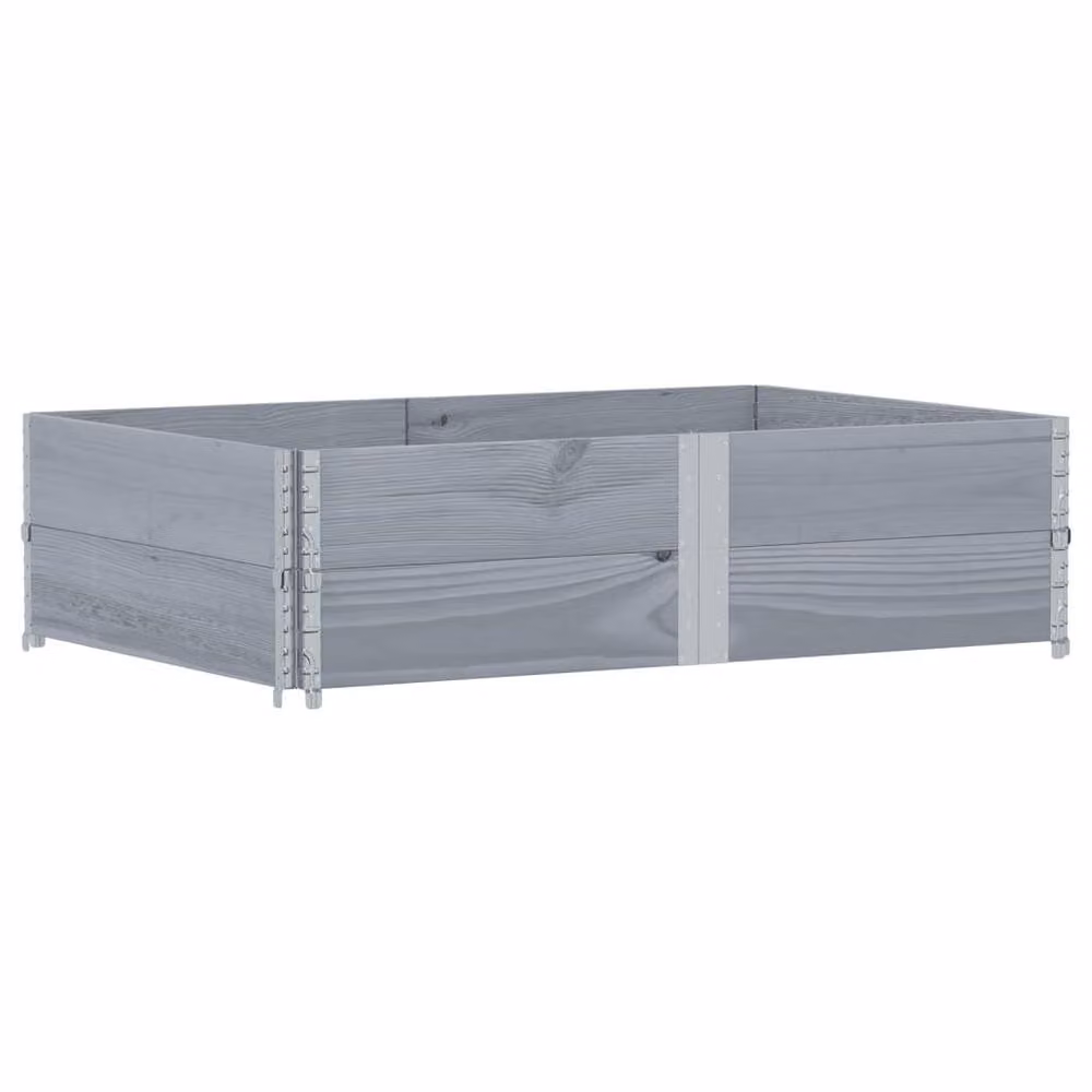 Berkfield Home Grey Wooden Raised Bed Planter – 2
