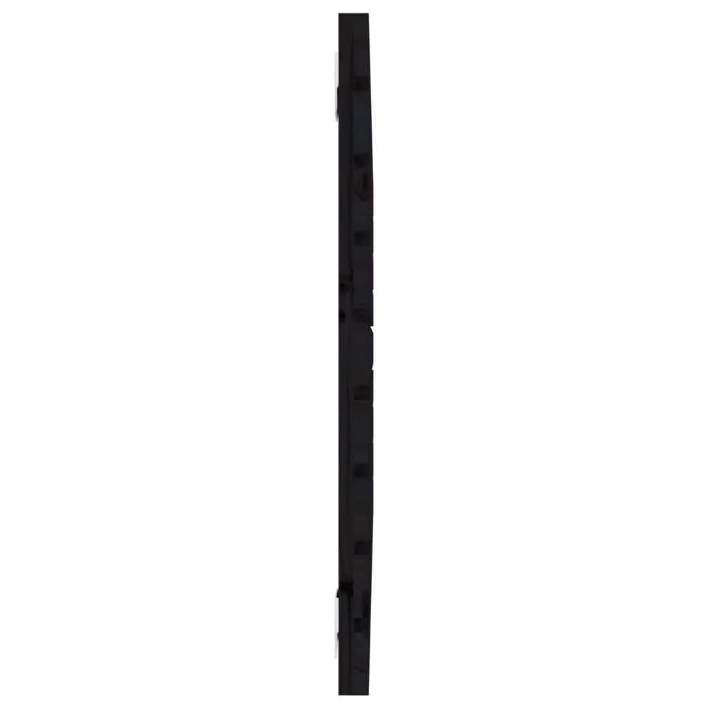 Berkfield Home Black Solid Wood Pine Wall Headboard, W: 106 cm, D: 3 cm, H: 63 cm – 3
