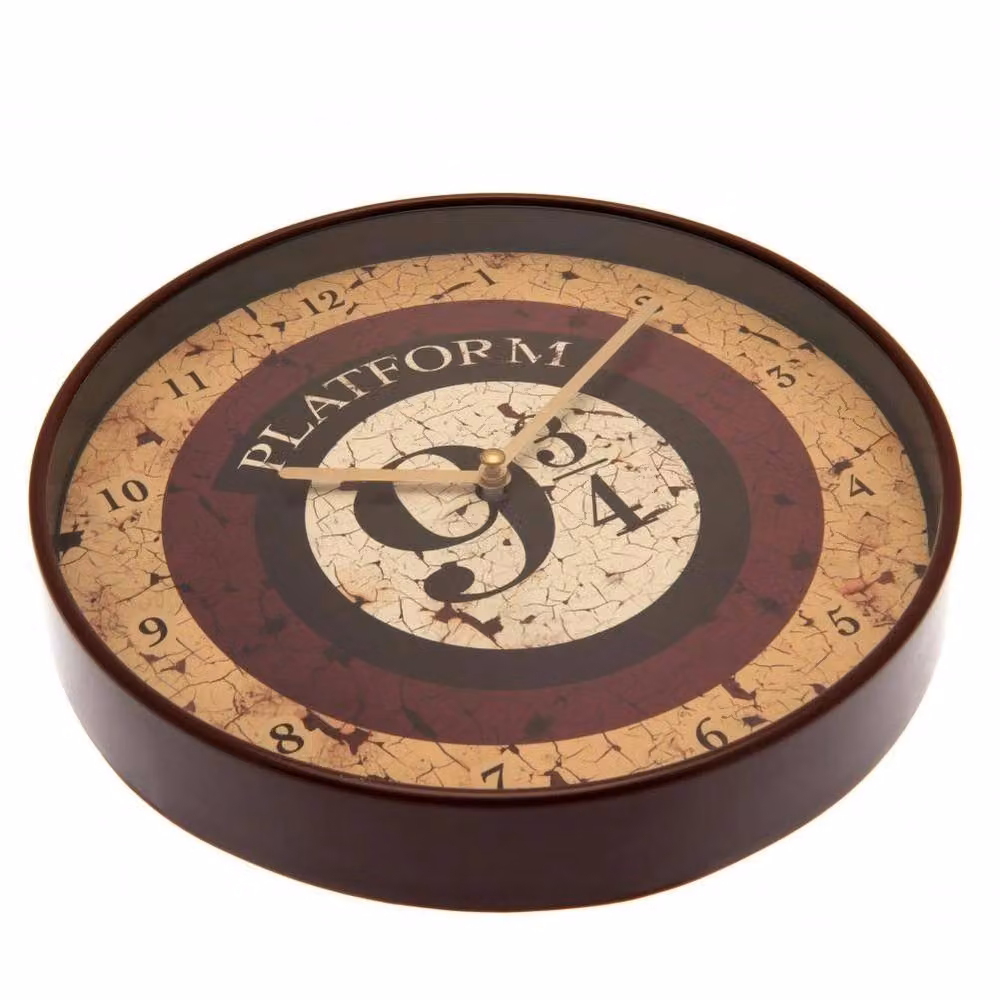 Harry Potter Platform 9 3/4 Round Analog Quartz Wall Clock in Beige – 2