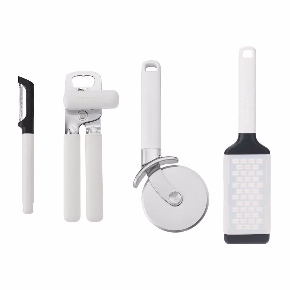 KitchenAid 4-Piece White Ceramic Kitchen Tool Set – 2