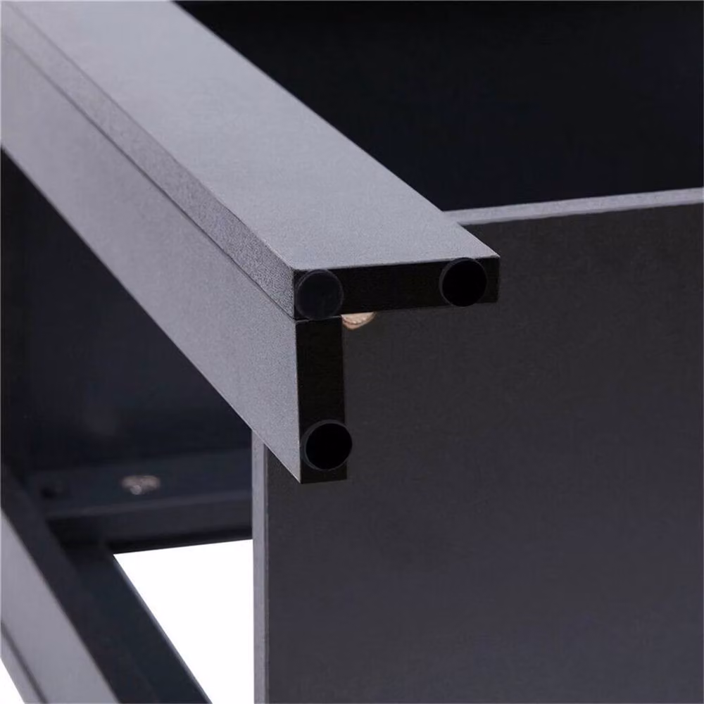 KORVIXA Modern Black MDF Coffee and Side Table – 2