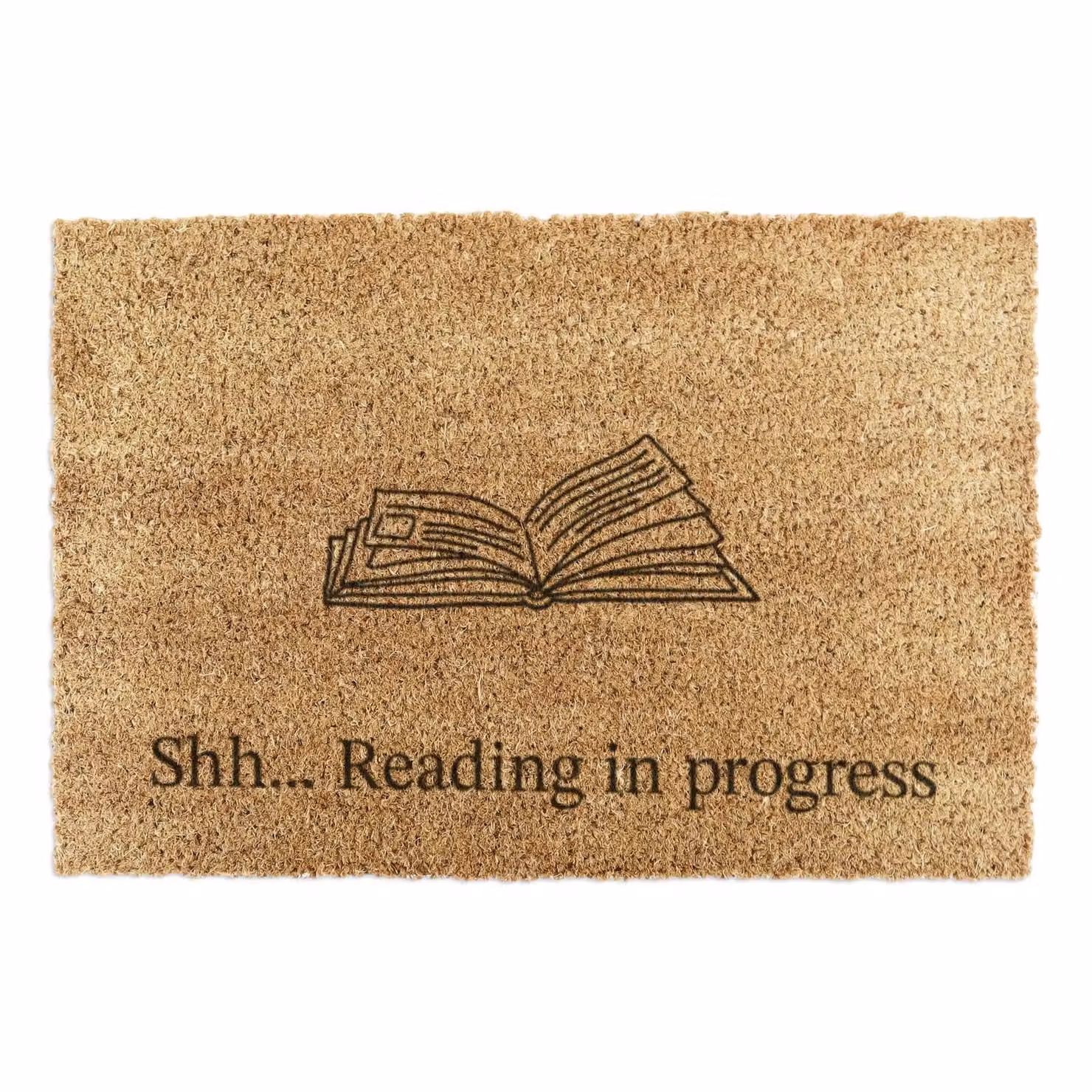 Artsy Mats Reading In Progress Doormat in Brown, W: 90 cm, D: 60 cm – 2