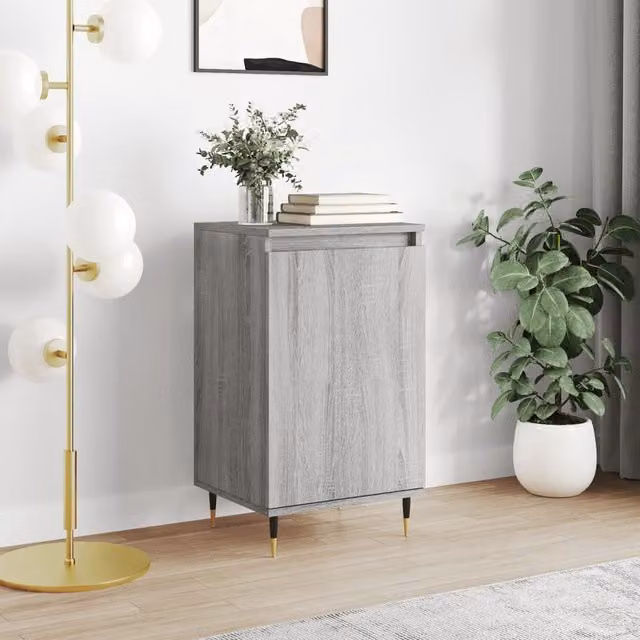 Berkfield Home Grey Sonoma Modern Sideboard in Engineered Wood W/D/H: 40 x 35 x 70 cm – 1