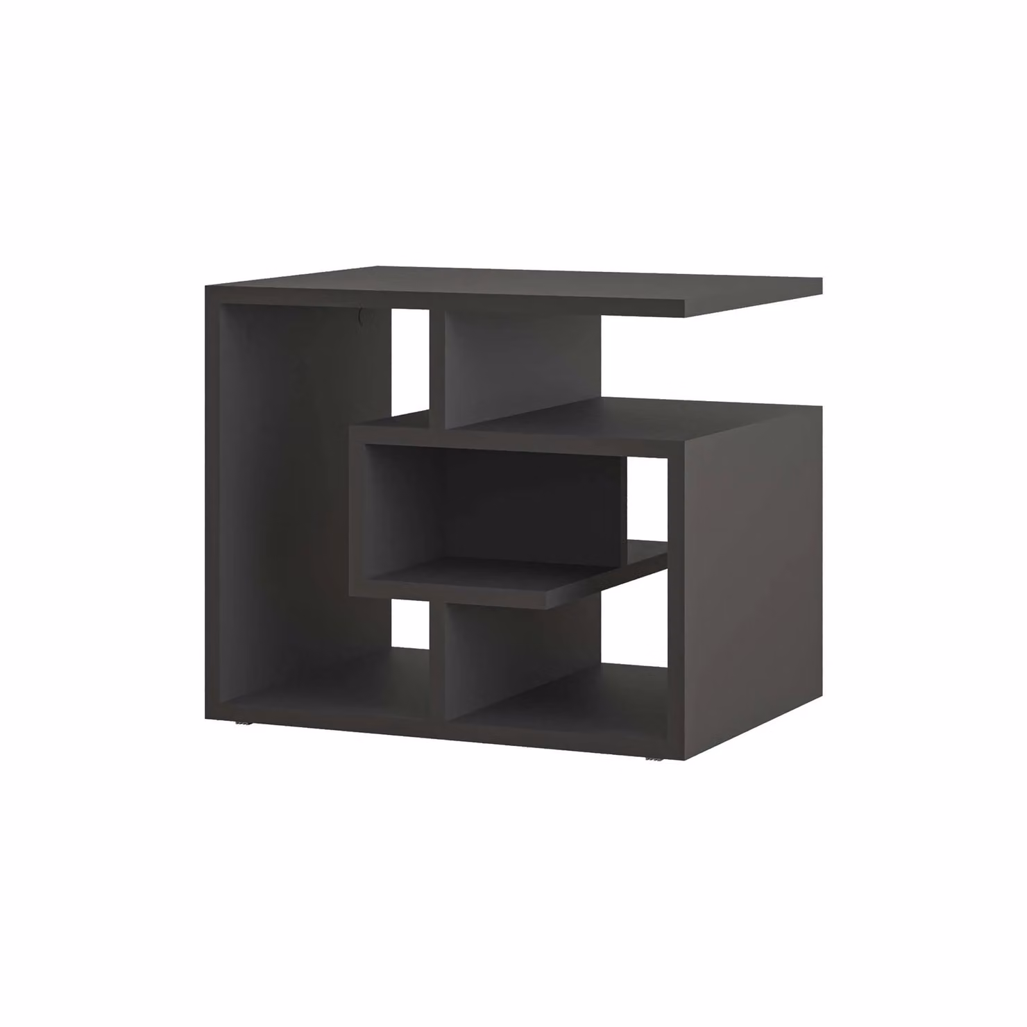 Decortie Labirent Modern Square Coffee Table in Dark Grey W/D/H: 45 x 45 x 45 cm – 3