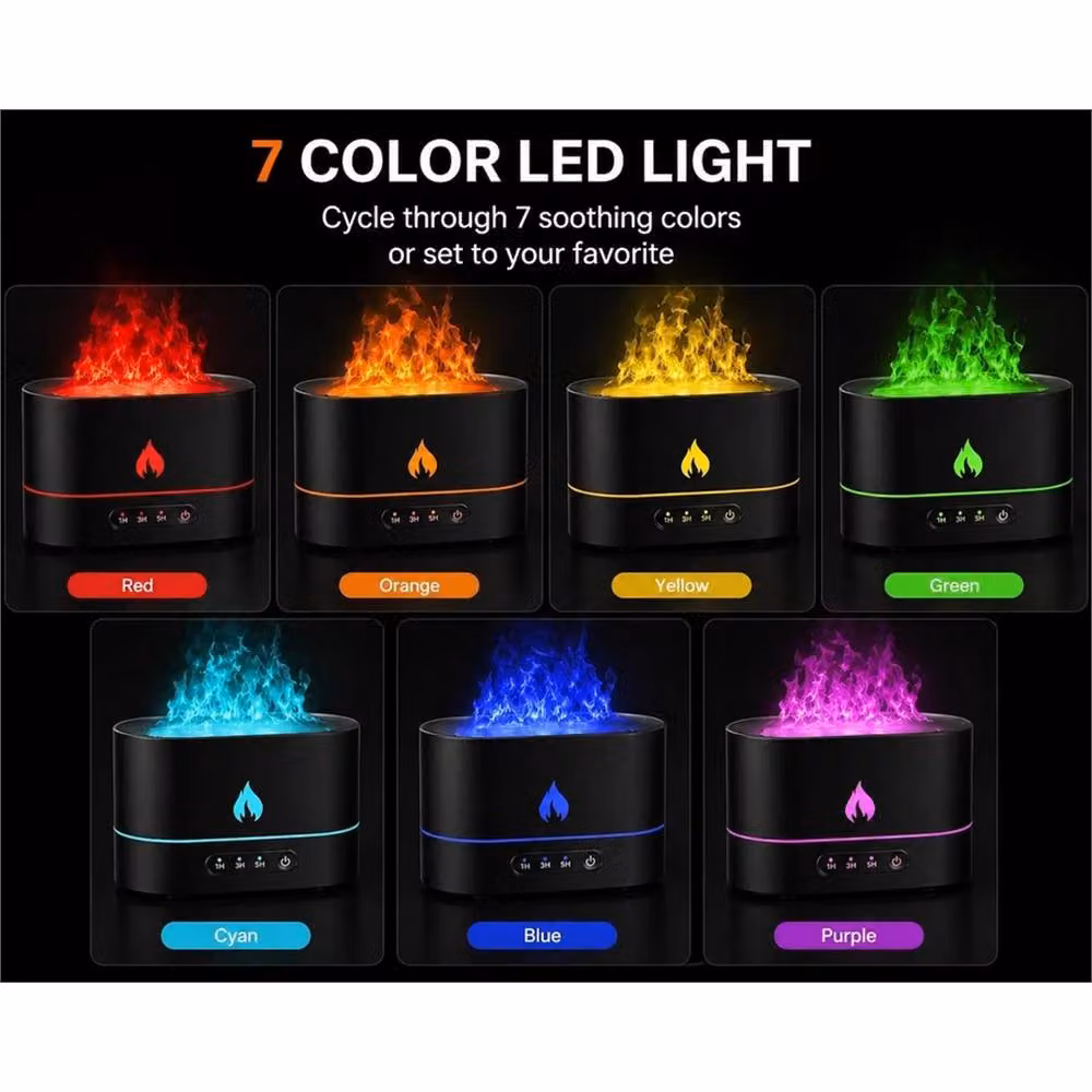Nordara Black Flame Design Ultrasonic Aroma Diffuser and Essential Oil Humidifier – 4