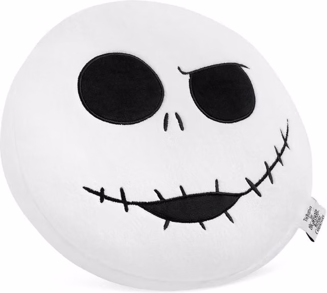 Disney The Nightmare Before Christmas 3D Plush Round Cushion in White – 1