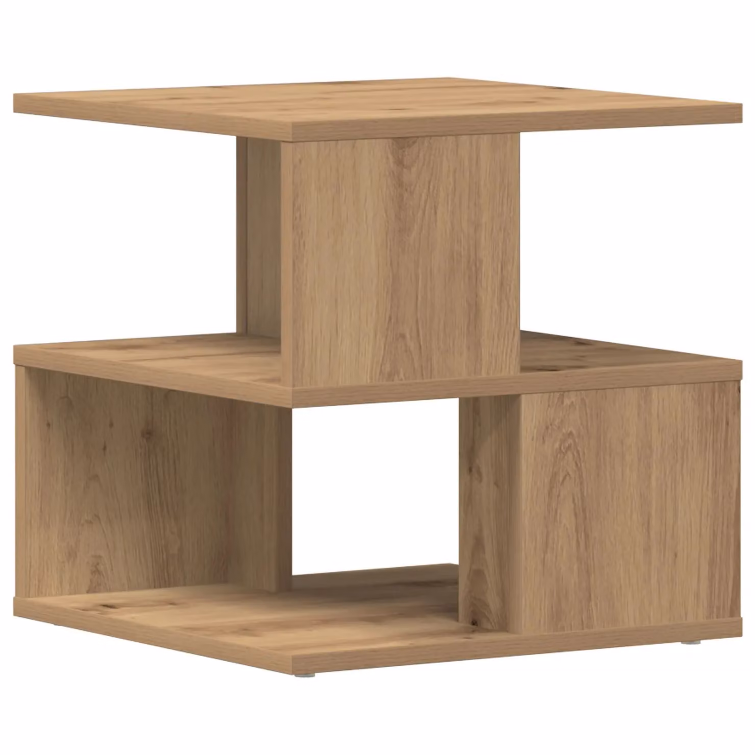 Berkfield Home Artisan Oak Side Table, Brown, W/D/H: 40 x 40 x 40 cm – 2